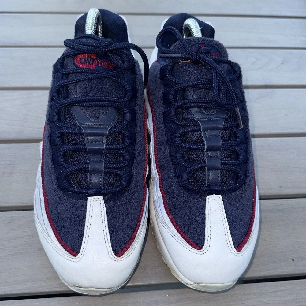 Nike Air Max 95 LX‎ White/Blackened Blue-Red Crush US Women 9 AA1103-100
